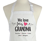Customised fathersday aprons