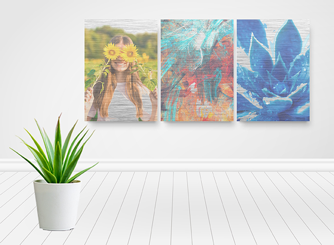 Photo2Print | Brushed Silver Photo Wall Décor